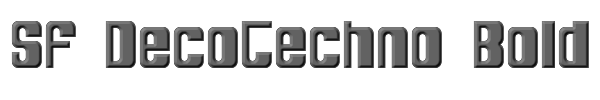 SF DecoTechno Bold 