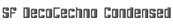SF DecoTechno Condensed 