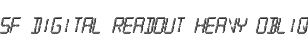 SF Digital Readout Heavy Oblique 
