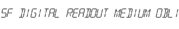 SF Digital Readout Medium Oblique 