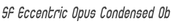 SF Eccentric Opus Condensed Oblique 