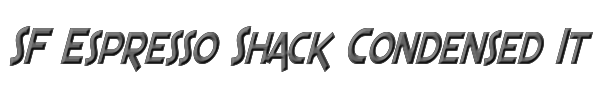 SF Espresso Shack Condensed Italic 