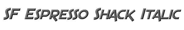 SF Espresso Shack Italic 