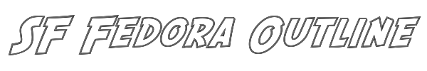 SF Fedora Outline 