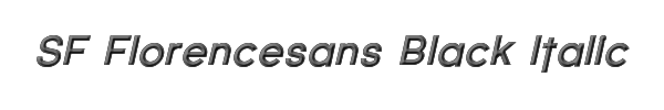 SF Florencesans Black Italic 