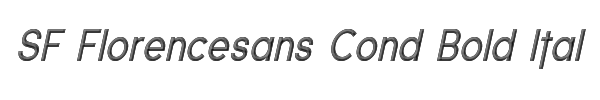 SF Florencesans Cond Bold Italic 