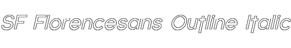 SF Florencesans Outline Italic 
