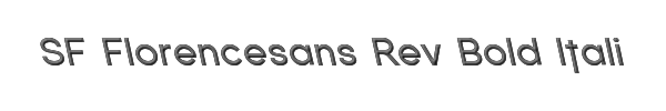 SF Florencesans Rev Bold Italic 