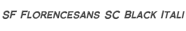 SF Florencesans SC Black Italic 