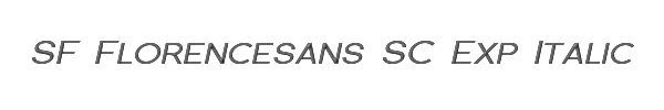 SF Florencesans SC Exp Italic 