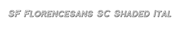 SF Florencesans SC Shaded Italic 