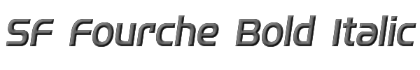 SF Fourche Bold Italic 