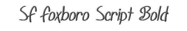 SF Foxboro Script Bold 