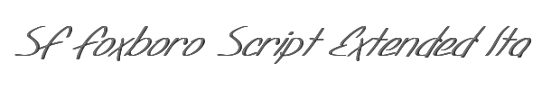 SF Foxboro Script Extended Italic 