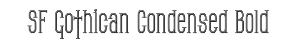 SF Gothican Condensed Bold 