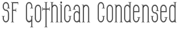 SF Gothican Condensed 