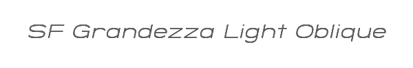 SF Grandezza Light Oblique 
