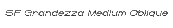SF Grandezza Medium Oblique 