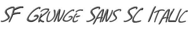 SF Grunge Sans SC Italic 