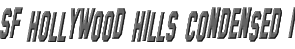 SF Hollywood Hills Condensed Italic 