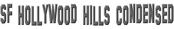 SF Hollywood Hills Condensed 