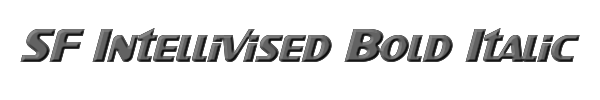 SF Intellivised Bold Italic 