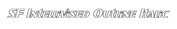 SF Intellivised Outline Italic 