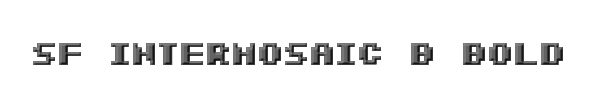 SF Intermosaic B Bold 