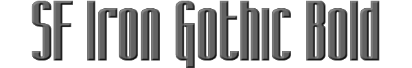 SF Iron Gothic Bold 