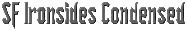 SF Ironsides Condensed 