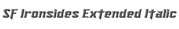 SF Ironsides Extended Italic 