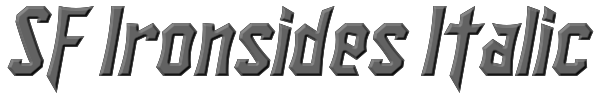 SF Ironsides Italic 