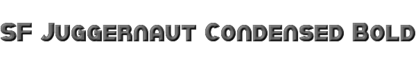 SF Juggernaut Condensed Bold 
