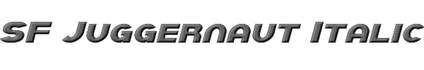 SF Juggernaut Italic 