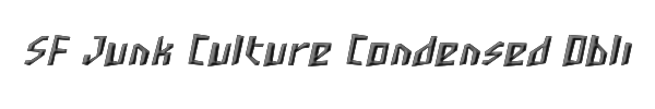 SF Junk Culture Condensed Oblique 
