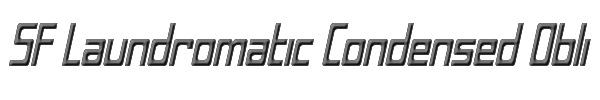 SF Laundromatic Condensed Oblique 
