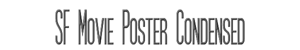 SF Movie Poster Condensed 