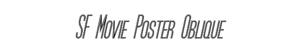 SF Movie Poster Oblique 