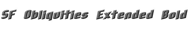 SF Obliquities Extended Bold 