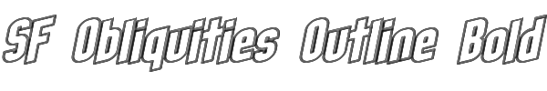 SF Obliquities Outline Bold 