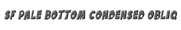 SF Pale Bottom Condensed Oblique 