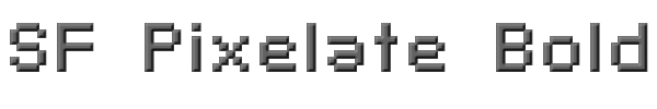 SF Pixelate Bold 