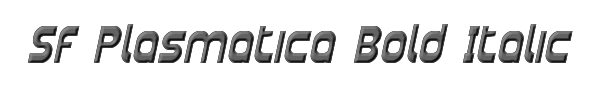 SF Plasmatica Bold Italic 