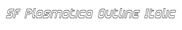 SF Plasmatica Outline Italic 