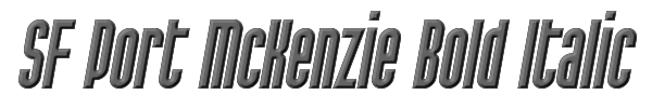 SF Port McKenzie Bold Italic 