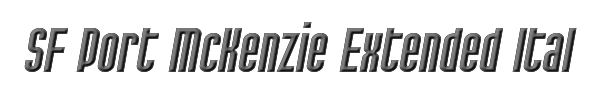 SF Port McKenzie Extended Italic 
