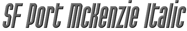 SF Port McKenzie Italic 