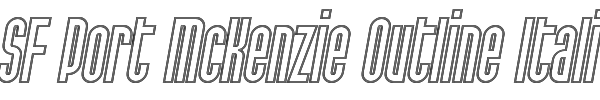 SF Port McKenzie Outline Italic 