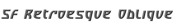 SF Retroesque Oblique 
