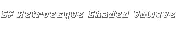SF Retroesque Shaded Oblique 